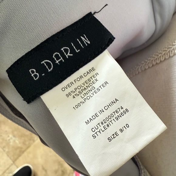 B Darlin NWT strapless dress floral size 9/10 - Picture 10 of 11